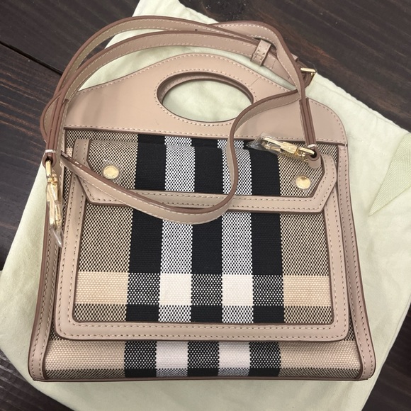Burberry Handbags - plaid bag